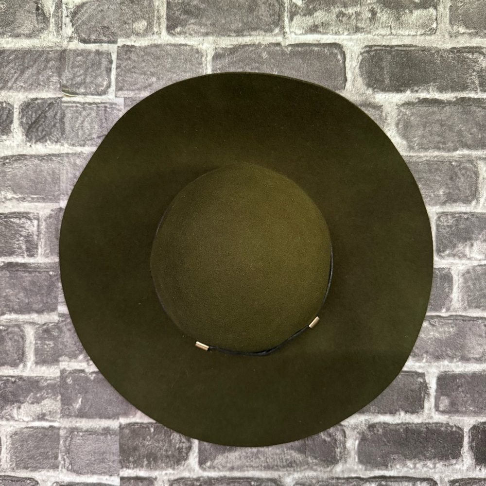NWT Tart wide brim floppy hat green 100% wool OS
